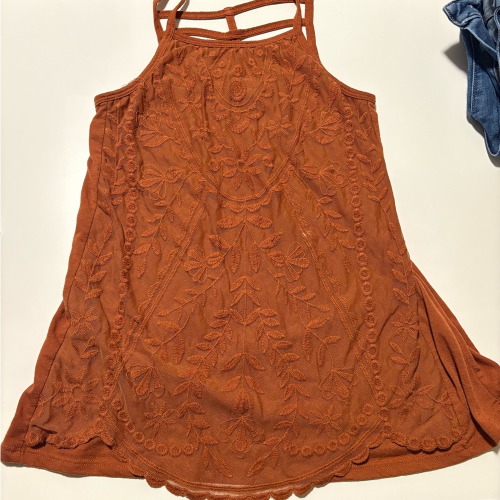 Rewind Terracotta Sleeveless Top